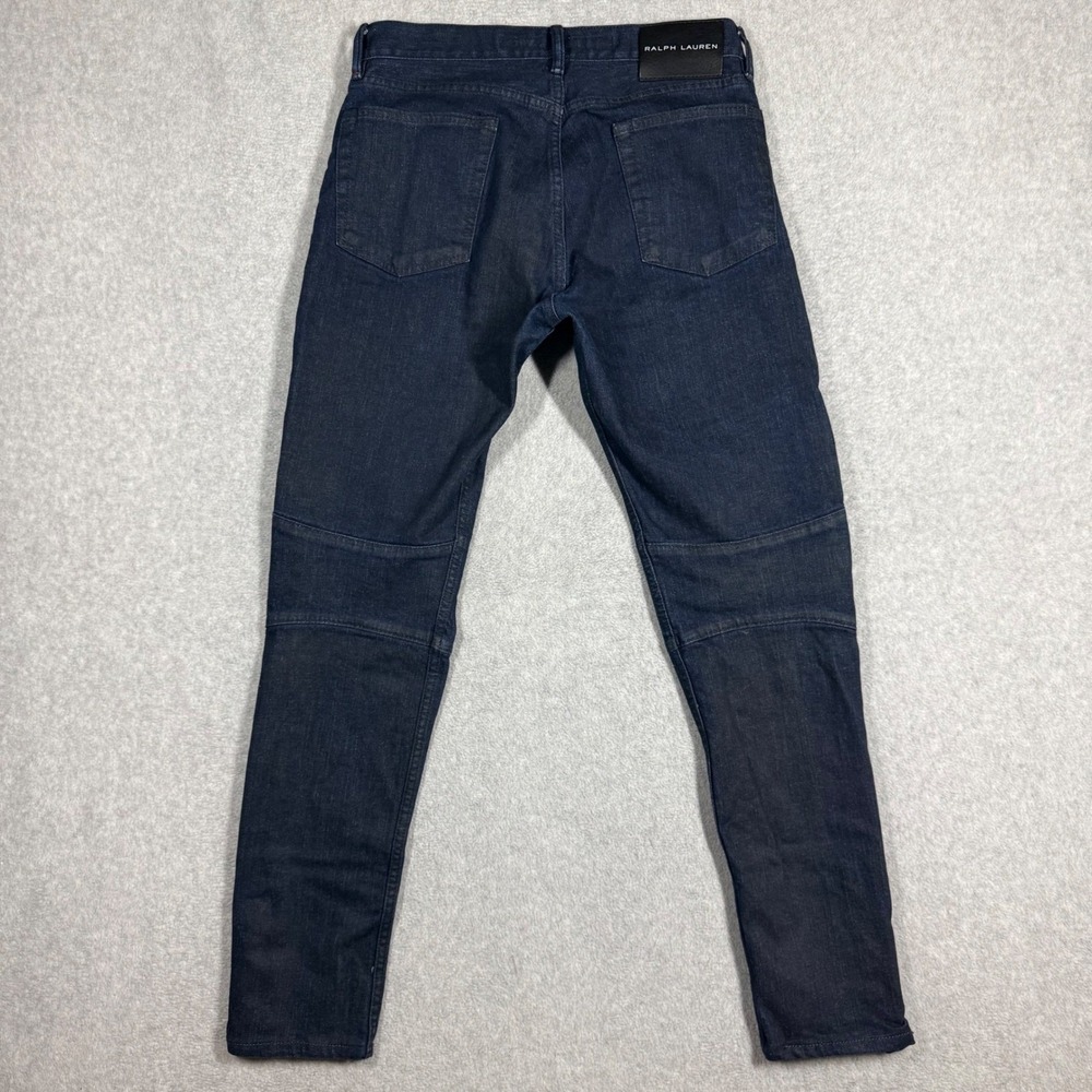 Ralph Lauren Black Label Mens Cargo Jeans Dark Indigo Slim Fit 32x32 Tactical - Picture 6 of 12